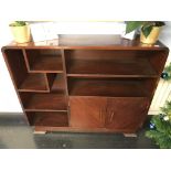 A mahogany Art Deco bookcase