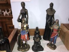 Six various Tribal figures