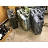 Three jerry cans