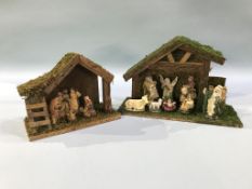 Two Nativity scenes