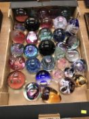 A quantity of paper weights