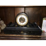 A Victorian slate 8 day mantel clock