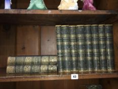 Two volumes, Robert Burns and eight volumes, Shakespeare's works