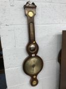 A rosewood barometer