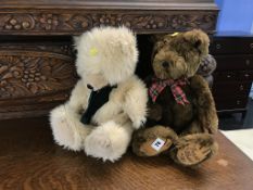 Two House of Fraser plush Bears, one with 'Fraser Bear '96' stitched on foot