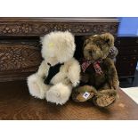 Two House of Fraser plush Bears, one with 'Fraser Bear '96' stitched on foot