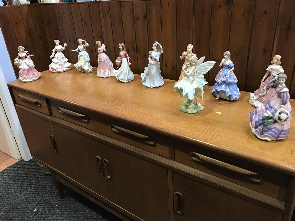 Eleven Wedgwood figures