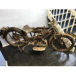 A 1923 AJS motorcycle, 350cc, 7925 miles, engine number 18847, frame number illegible, CB47?