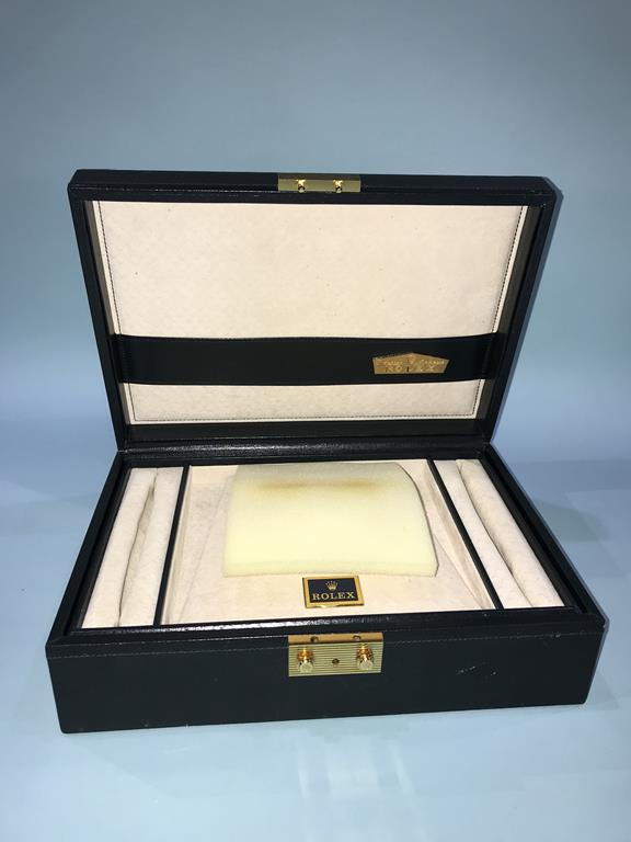 A Rolex watch and jewellery box