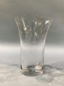 A Sea of Sweden glass vase, design by Renate Stock, 23cm height
