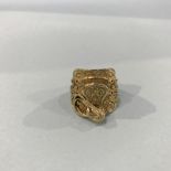 A 9ct gold 'Saddle' ring, 25g