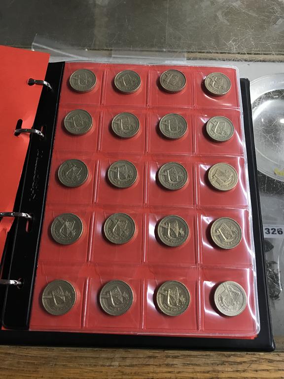 Two boxes of coins, to include eight Change Checker files of various coins, including collectors £ - Image 71 of 106