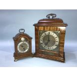 A small Elliot clock for Garrard and Co, and another larger Garrard clock, 18cm height and 30cm