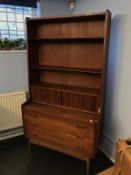 A Danish teak bookcase, designed by Johannes Sorth, Bornholm Mobler, made for Heal's, with two