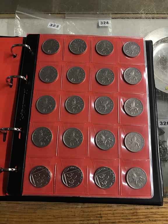 Two boxes of coins, to include eight Change Checker files of various coins, including collectors £ - Image 78 of 106