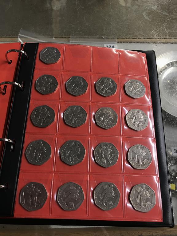 Two boxes of coins, to include eight Change Checker files of various coins, including collectors £ - Image 96 of 106