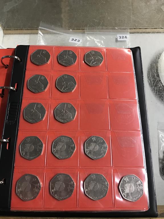 Two boxes of coins, to include eight Change Checker files of various coins, including collectors £ - Image 54 of 106