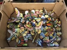 A quantity of ceramic butterflies