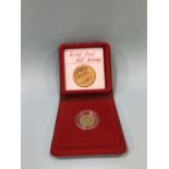 A gold proof half sovereign, dated 1980