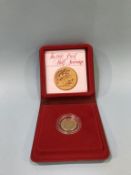 A gold proof half sovereign, dated 1980