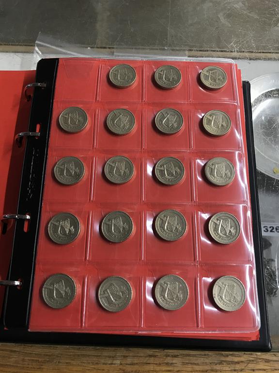 Two boxes of coins, to include eight Change Checker files of various coins, including collectors £ - Image 69 of 106