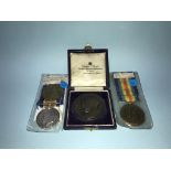 Two pairs of first World War medals, PTE C. Doddreall SS 15457 and GNR J.W Hodgson 73652 and a