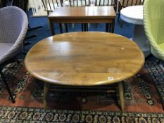 A large Ercol oblong coffee table