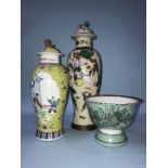 Three Chinese vases