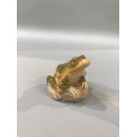 A small seated Lladro frog