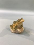 A small seated Lladro frog