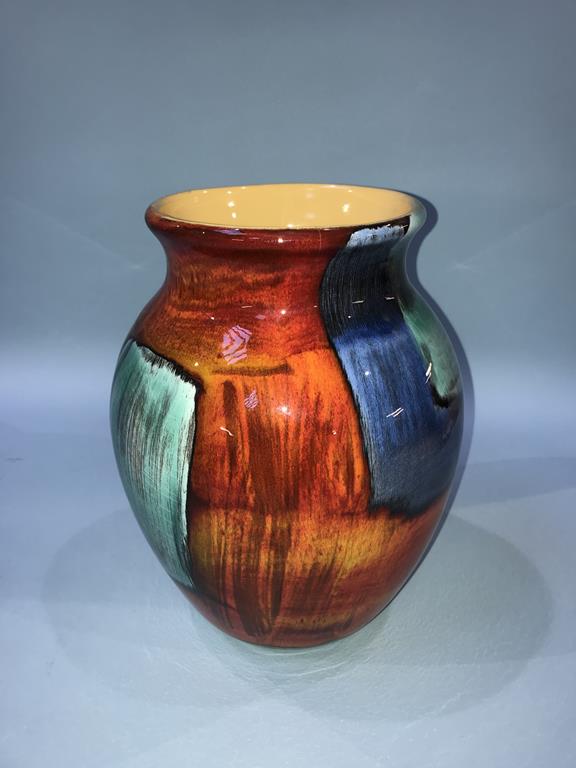 A large Poole pottery vase, 25cm height - Image 2 of 4