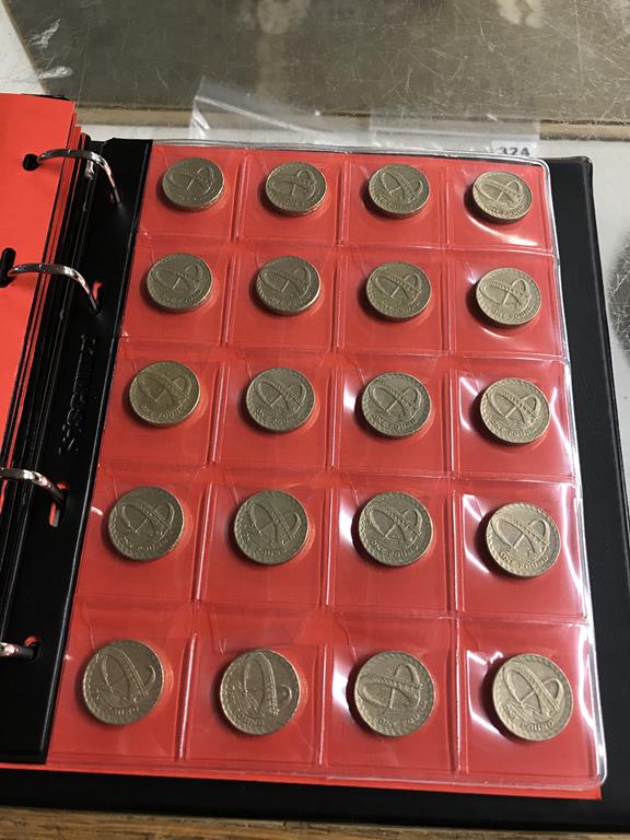 Two boxes of coins, to include eight Change Checker files of various coins, including collectors £ - Image 92 of 106