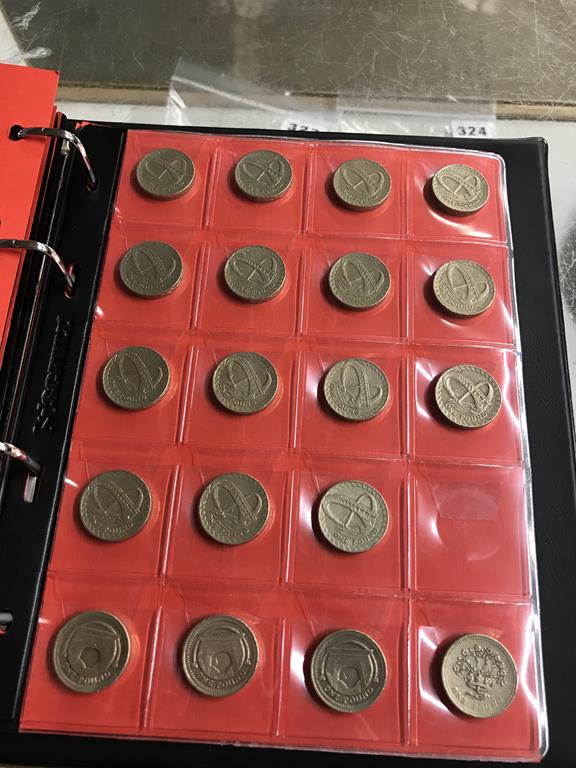 Two boxes of coins, to include eight Change Checker files of various coins, including collectors £ - Image 93 of 106