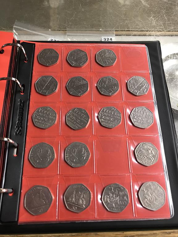 Two boxes of coins, to include eight Change Checker files of various coins, including collectors £ - Image 83 of 106