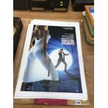 A quantity of reproduced posters, to include James Bond and Star Wars etc.