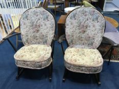 A pair of Ercol rocking chairs