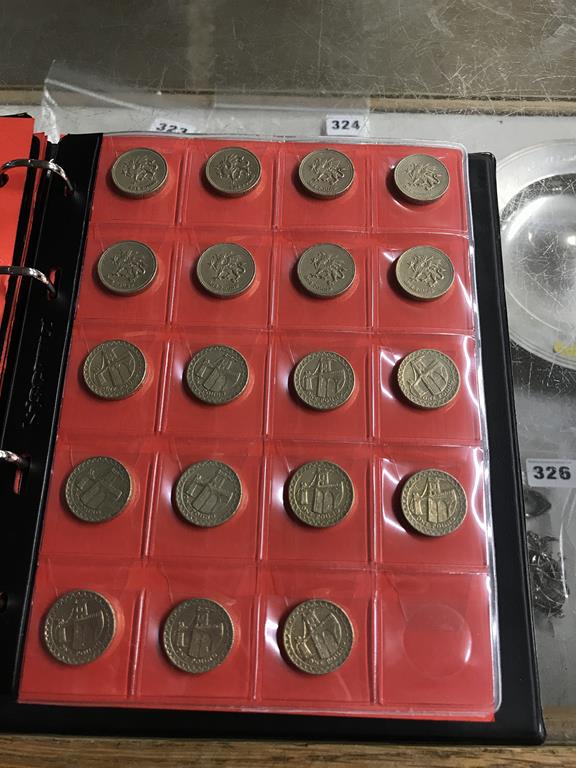 Two boxes of coins, to include eight Change Checker files of various coins, including collectors £ - Image 73 of 106