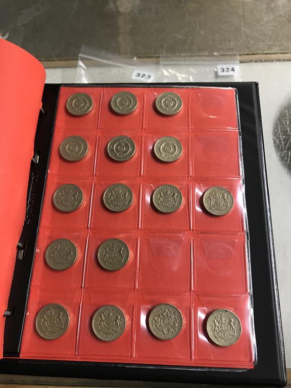 Two boxes of coins, to include eight Change Checker files of various coins, including collectors £ - Image 67 of 106