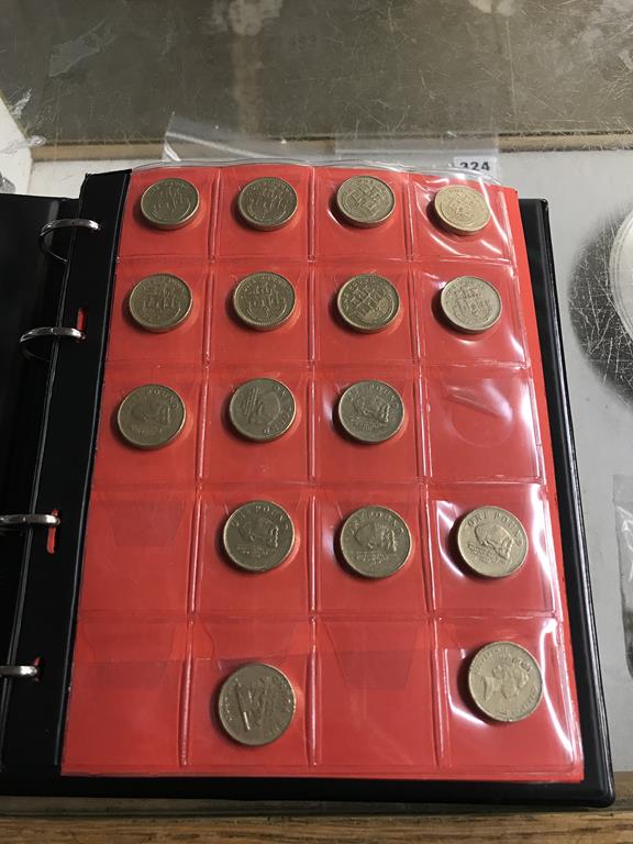 Two boxes of coins, to include eight Change Checker files of various coins, including collectors £ - Image 60 of 106