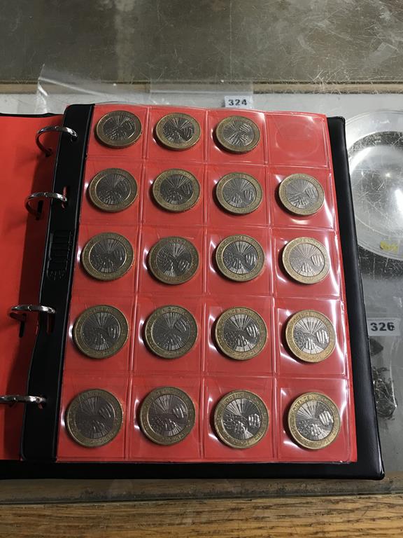 Two boxes of coins, to include eight Change Checker files of various coins, including collectors £ - Image 45 of 106