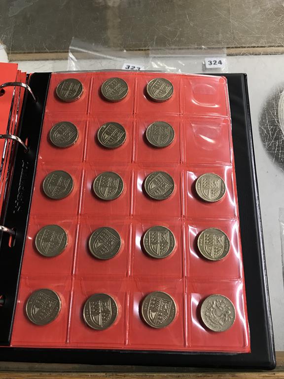 Two boxes of coins, to include eight Change Checker files of various coins, including collectors £ - Image 65 of 106