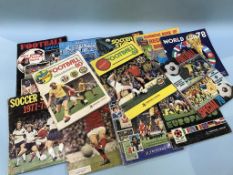A collection of Panini football sticker albums etc.