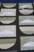 A piece of satin weave cotton fabric, Edinburgh Weavers, "Meigle" designed by Robert W. Dodd,