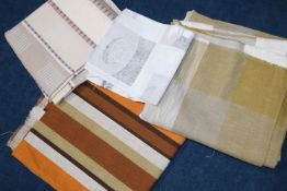 A mixed bundle of fabric
