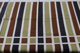 A piece of fabric "Venetian Stripe", designed by Shirley Craven for Hull Traders Ltd, A Time Present