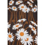 A piece of Danish cotton screen printed fabric, "Marguerite" by Hans Jurgen-Schobel for Sodahl,