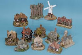 Twelve Lilliput Lane cottages, 'Chiltern Mill', 'Summer Haze', 'William Shakespeare', 'Oak