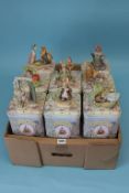 A collection of twenty Border Fine Arts 'The World of Beatrix Potter' figures (20), with ten boxes