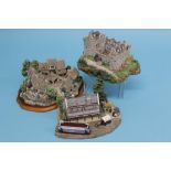 Three Lilliput Lane cottages 'Chipping Coombe', 'Duart Castle', 'It’s All At The Co-op Beamish' (3),