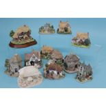 Twelve Lilliput Lane cottages, 'The Climbing Rose', 'Buckle My Shoe', 'Summer Sunday', 'High